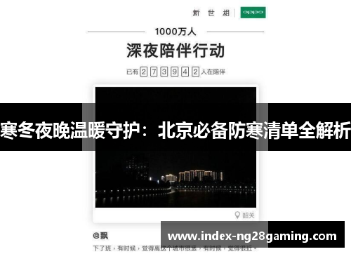 寒冬夜晚温暖守护:北京必备防寒清单全解析 寒冬夜晚温暖守护:北京必备防寒清单全解析